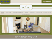 Tablet Screenshot of docksidevillageapartments.com